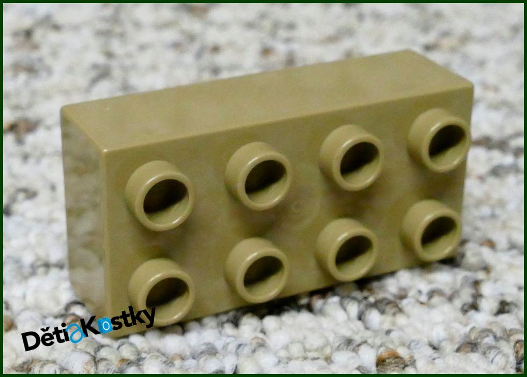 Lego® Duplo® Kostka 2x4 Tmavě Béžová