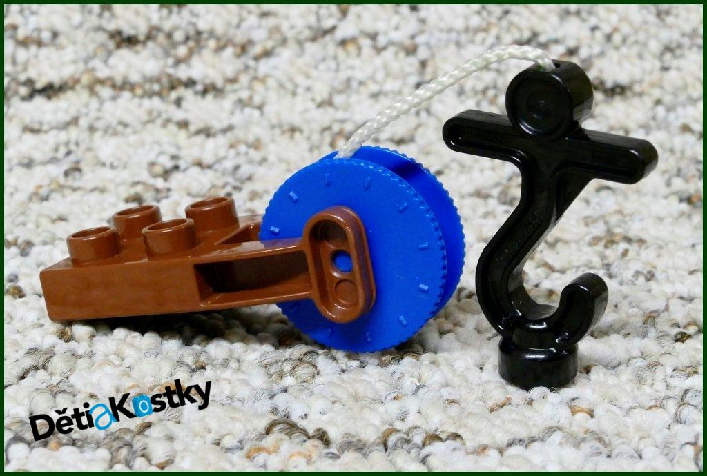 Lego® Duplo® Naviják Malý Hnědý/Modré Kolečko