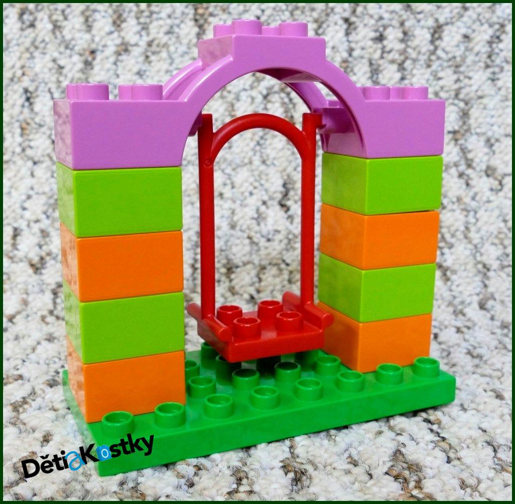 Lego® Duplo® Houpačka Červená/Zelená Deska/Růžová Klenba