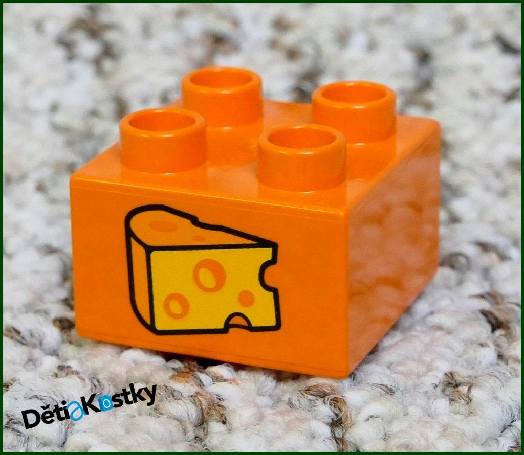 Lego® Duplo® Kostka 2x2 Oranžová - Sýr