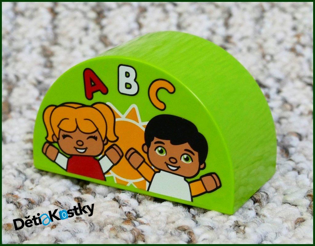 Lego® Duplo® Kostka Půlkulatá Limetka - Děti ABC