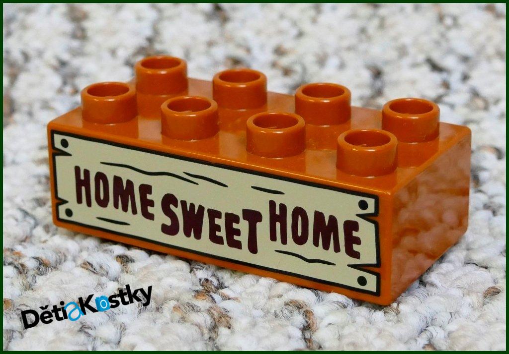 Lego® Duplo® Kostka 2x4 Hnědá - Home Sweet Home