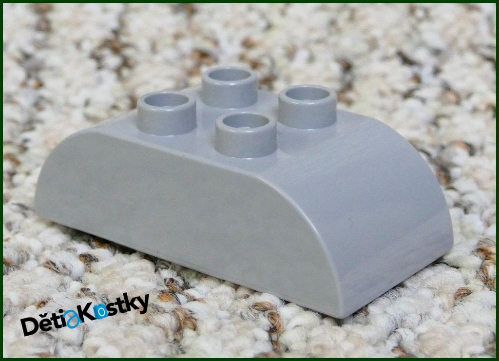 Lego® Duplo® Kostka 2x4 Zaoblená Světle Šedá (Stříška)