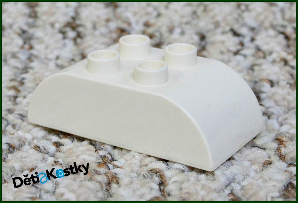 Lego® Duplo® Kostka 2x4 Zaoblená Bílá (Stříška)