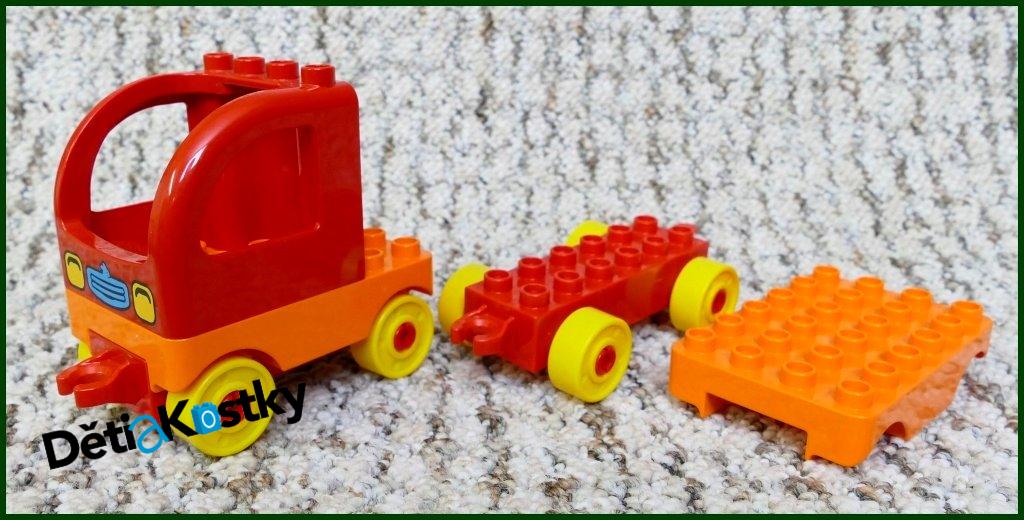 Lego® Duplo® Nákladní Auto s Oranžovým Vozíkem