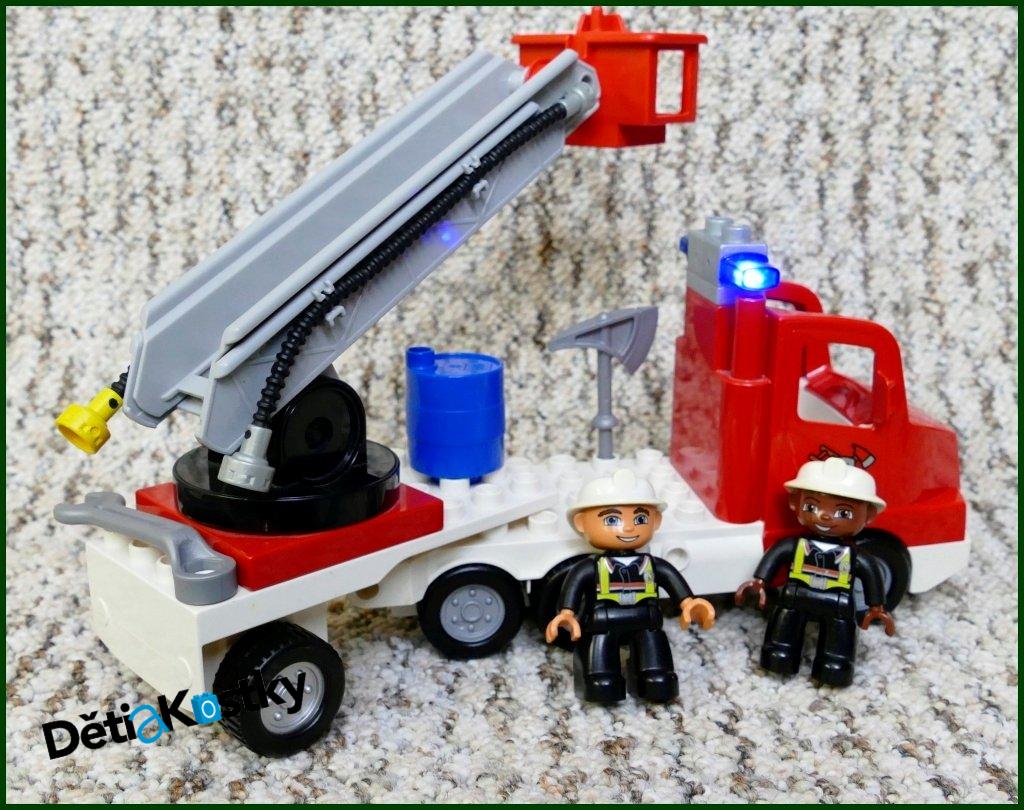 Lego® Duplo® Hasičské Auto Červený Tahač/Bílý Návěs