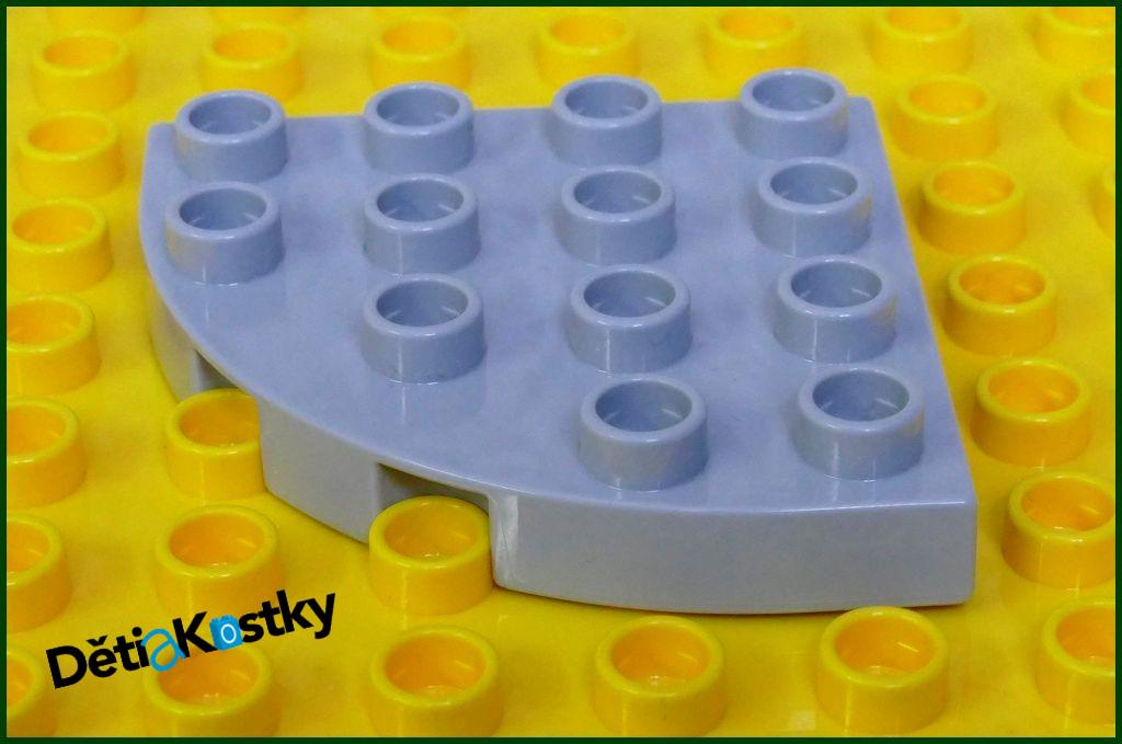 Lego® Duplo® Podložka/Destička 4x4 Kulatá Světle Šedá