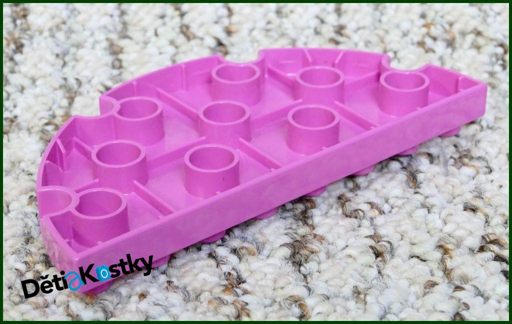 Lego® Duplo® Podložka/Destička 4x8 Půlkulatá Růžová
