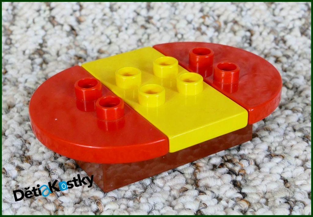 Lego® Duplo® Podložka/Destička 2x4 (4 Piny) Nízká Bílá