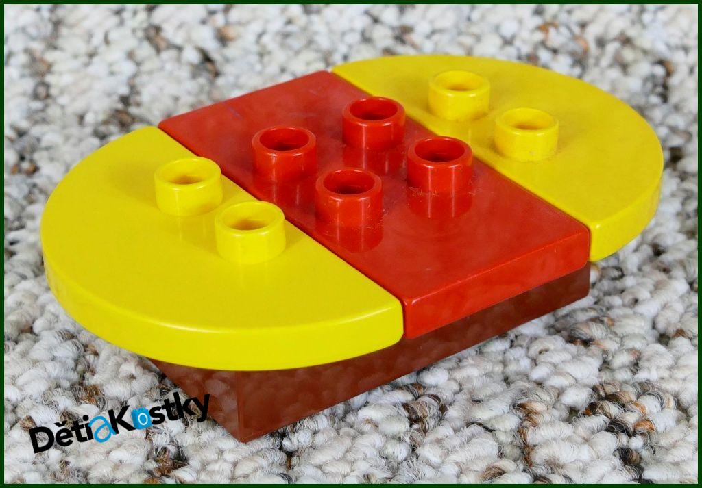 Lego® Duplo® Podložka/Destička 2x4 (4 Piny) Nízká Červená