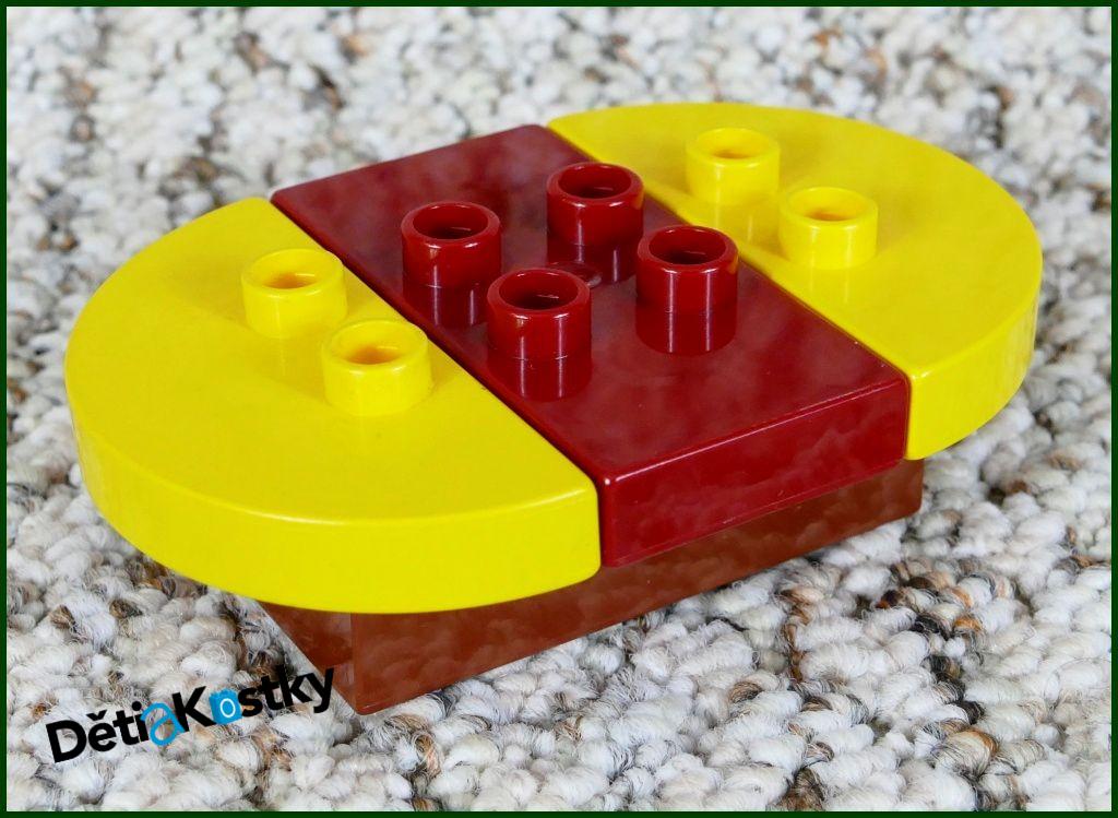 Lego® Duplo® Podložka/Destička 2x4 Půlkruh (2 Piny) Vysoká Žlutá