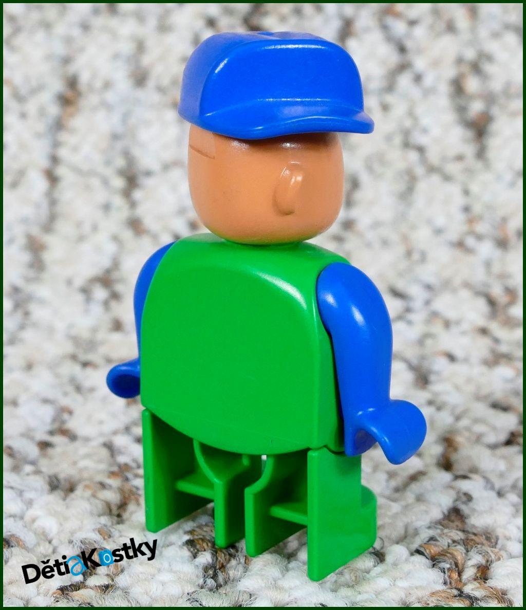 Lego® Duplo® Figurka Servisák Zelený - Modrý Otočný Kšilt