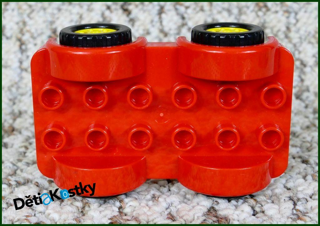 Lego® Duplo® Podvozek Autíčka 4x6 Červený - Žlutá Kola