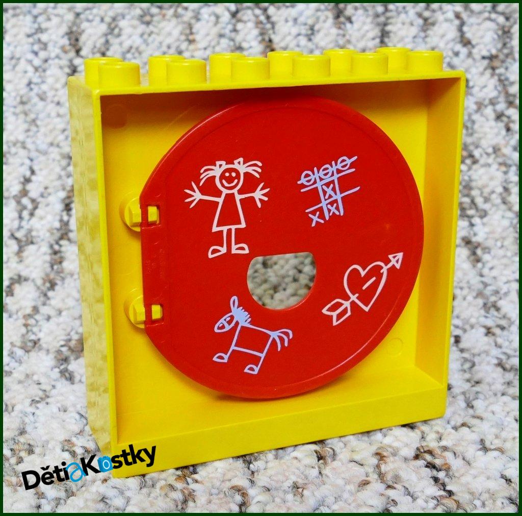 Lego® Duplo® Vstup / Výstup z Dráhy (Žlutá/Kresby)