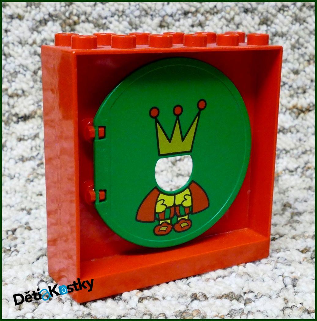 Lego® Duplo® Vstup / Výstup z Dráhy (Červená/Král)
