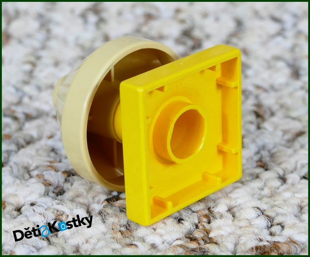 Lego® Duplo® Lampička Béžová Nízká - Žlutý Podstavec