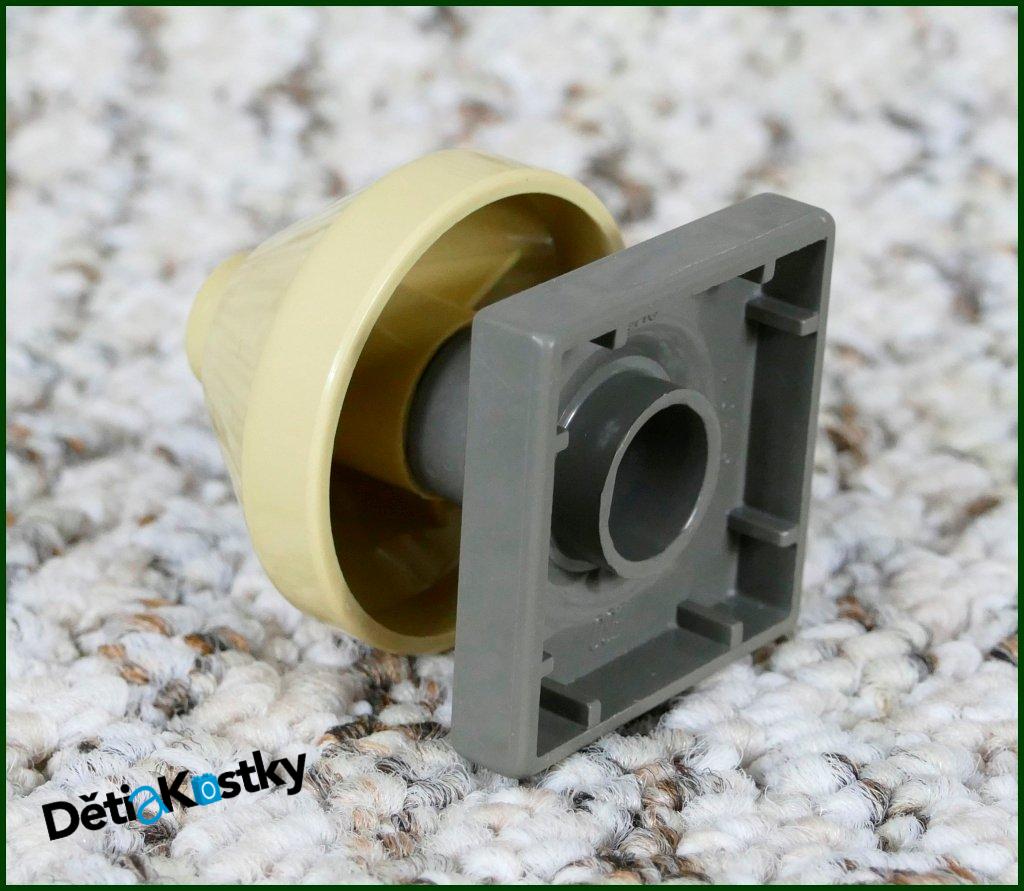 Lego® Duplo® Lampička Béžová Nízká - Šedý Podstavec