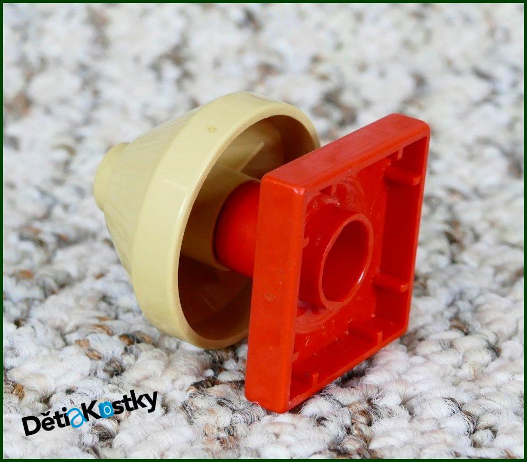 Lego® Duplo® Lampička Béžová Nízká - Červený Podstavec