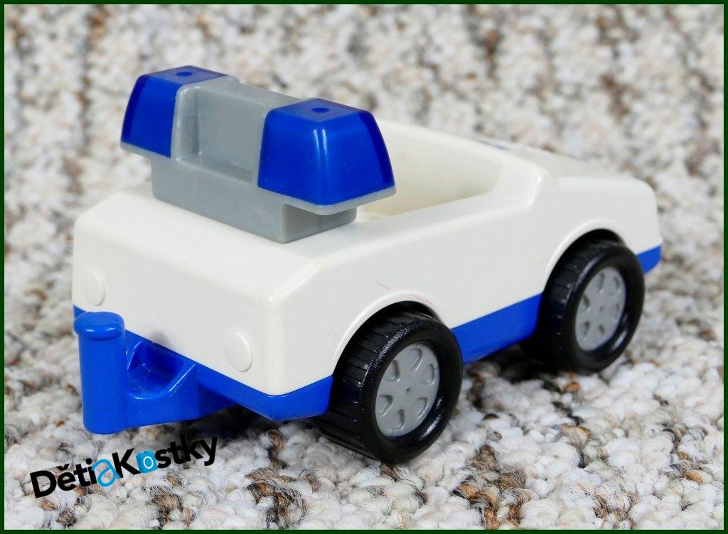 Lego® Duplo® Sanitní Autíčko Malé Bílé - Šedá Kola