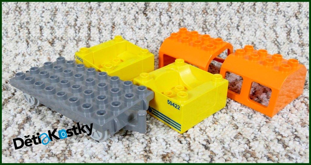 Lego® Duplo® Vagon pro Cestující Žluto/Oranžový - Potisk 50422