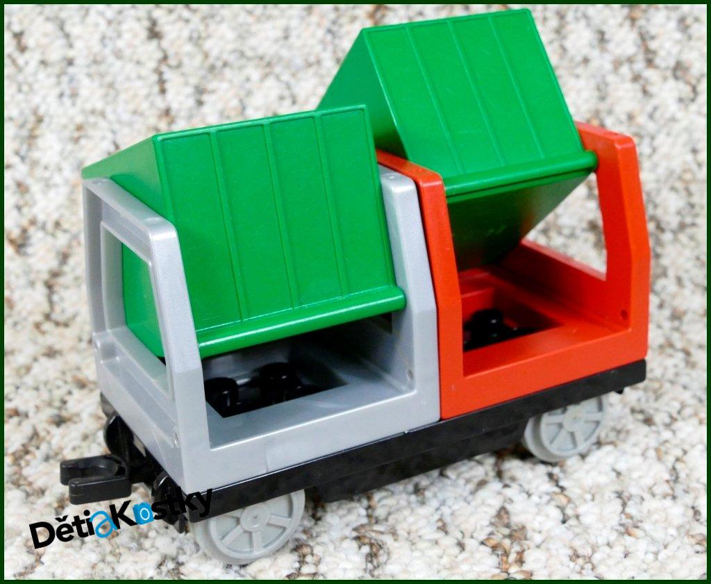 Lego® Duplo® Vagon - Kontejnery Nákladní - Zelené