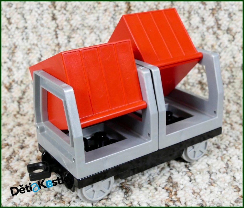 Lego® Duplo® Vagon - Kontejnery Nákladní - Červené