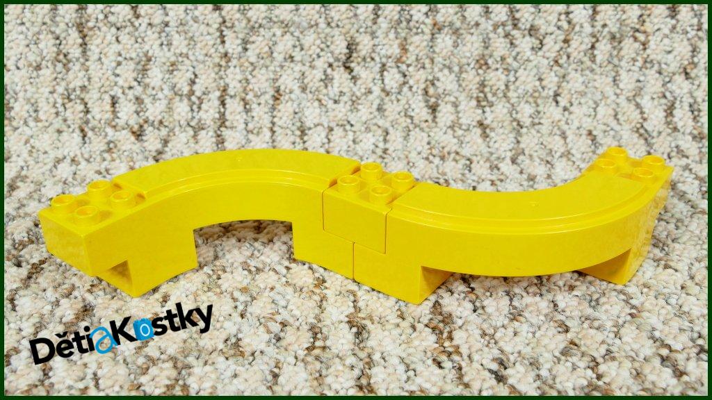 Lego® Duplo® Kostka Zatáčka 90° Žlutá