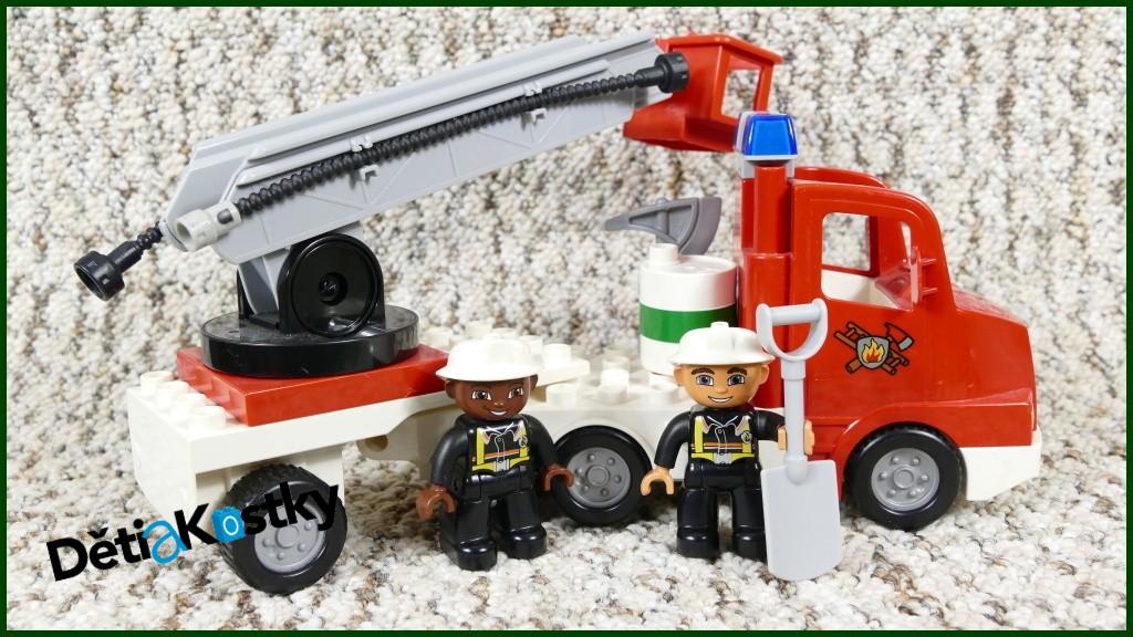 Lego® Duplo® Hasičské Auto s Návěsem, Žebříkem a Majáčkem