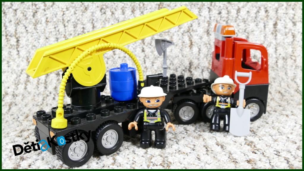 Lego® Duplo® Hasičské Auto s Návěsem, Žebříkem a Majáčkem