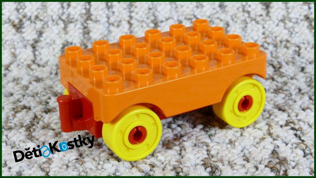 Lego® Duplo® Červený Podvozek s Plošinou
