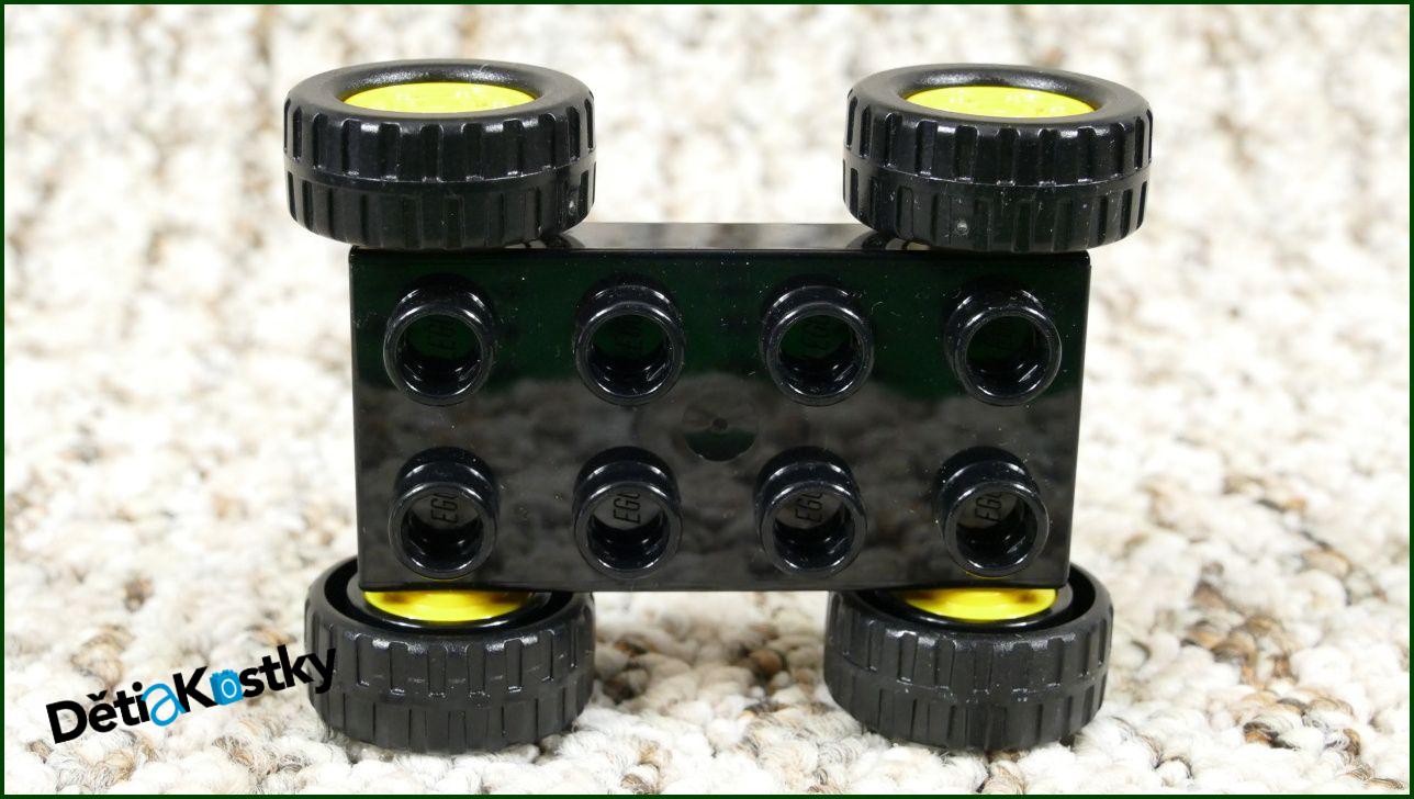 Lego® Duplo® Podvozek Autíčka 4x4 Černý - Žlutá Kola
