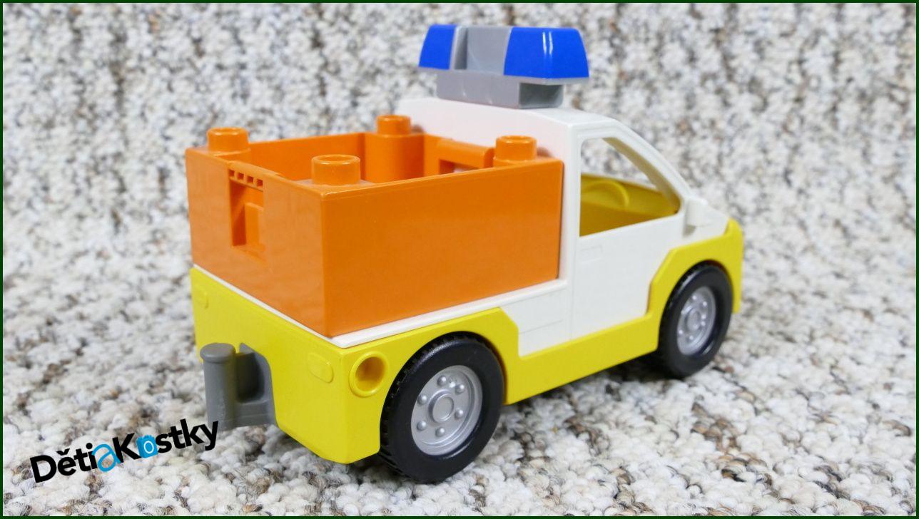 Lego® Duplo® Letištní Auto s Korbou a Majáčkem