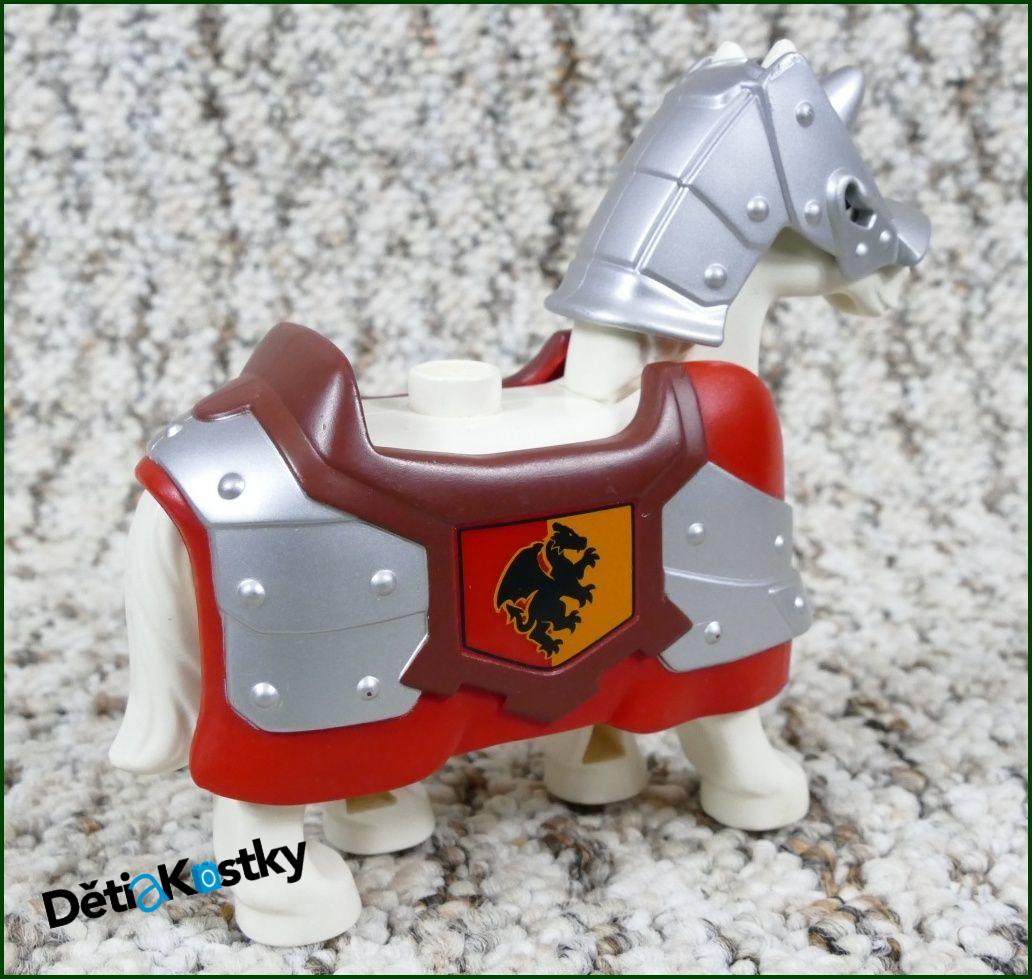 Lego® Duplo® Obrněný Kůň Bílý - Červené Brnění