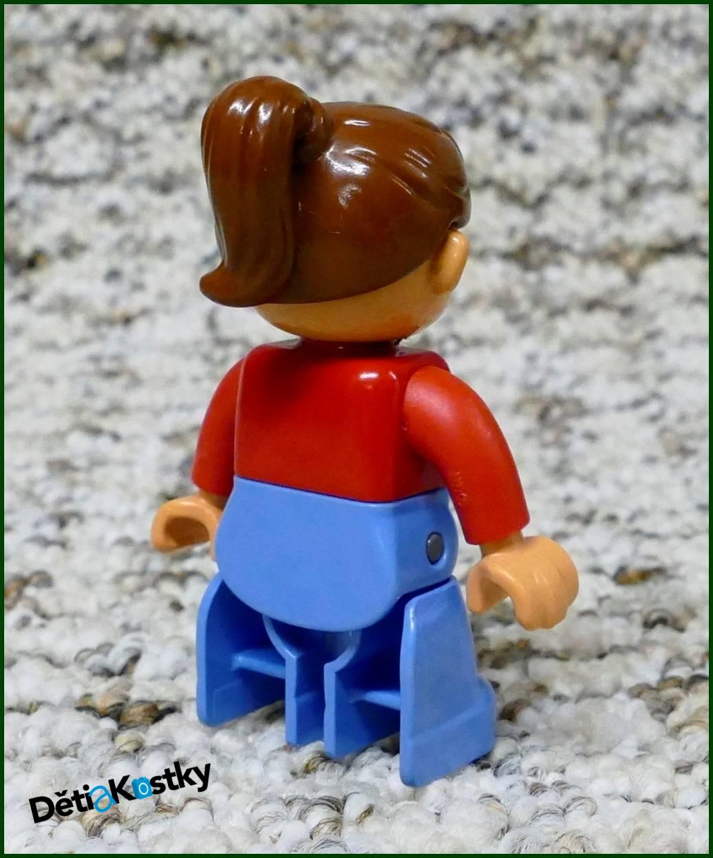 Lego® Duplo® Figurka Paní v Červeném s Culíkem
