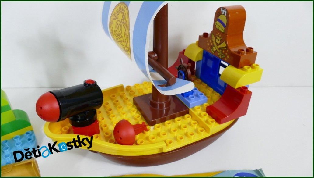 Lego® Duplo® 10514 - Jakeova Pirátská Loď Bucky bez Krabice a Návodu (2 Náboje)