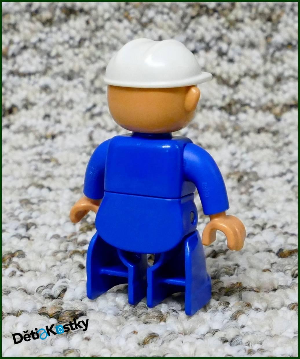 Lego® Duplo® Figurka Dělník Modrý s Bílou Helmou