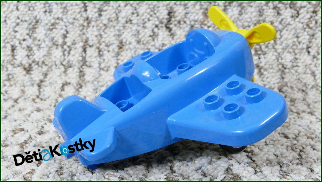 Lego® Duplo® Letadlo Malé Tyrkysové se Šedým Podvozkem