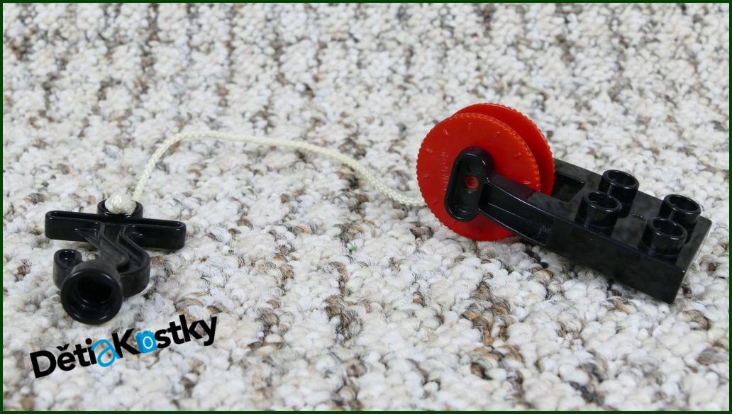Lego® Duplo® Naviják Malý - Červené Kolečko/Hák