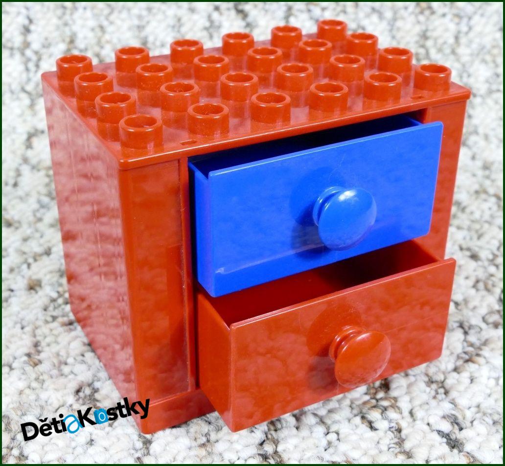 Lego® Duplo® Dolls Skříňka Červená a Dva Šuplíky (Č,M)