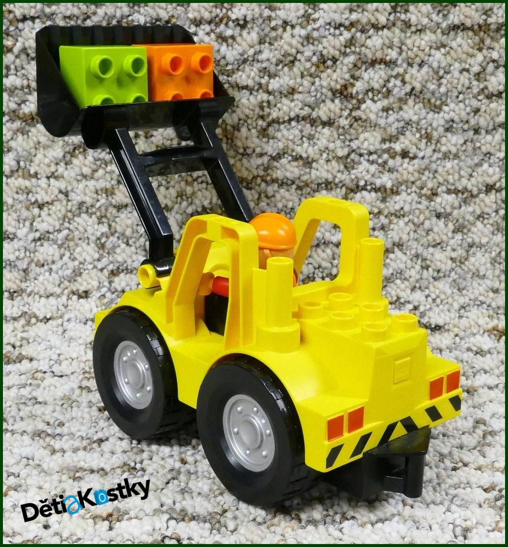 Lego® Duplo® Nakladač (Černá Radlice) s Figurkou a Kostkami