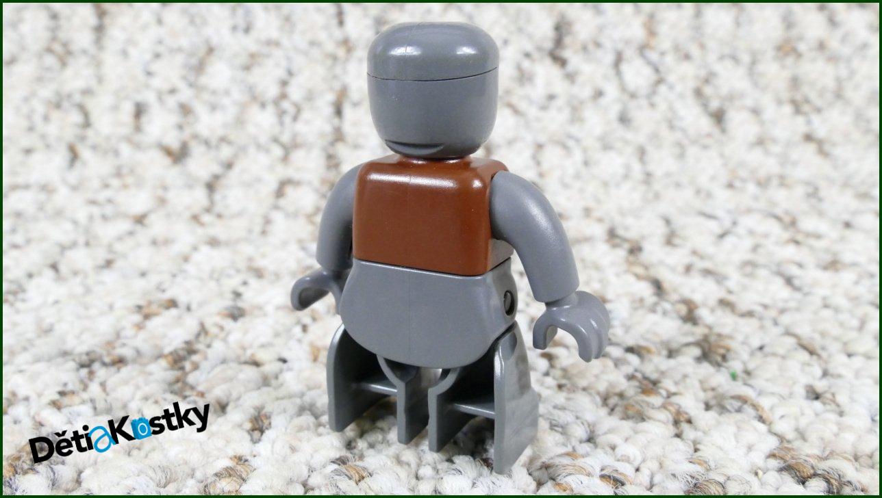 Lego® Duplo® Rytíř Hnědo/Šedý - Starší Typ
