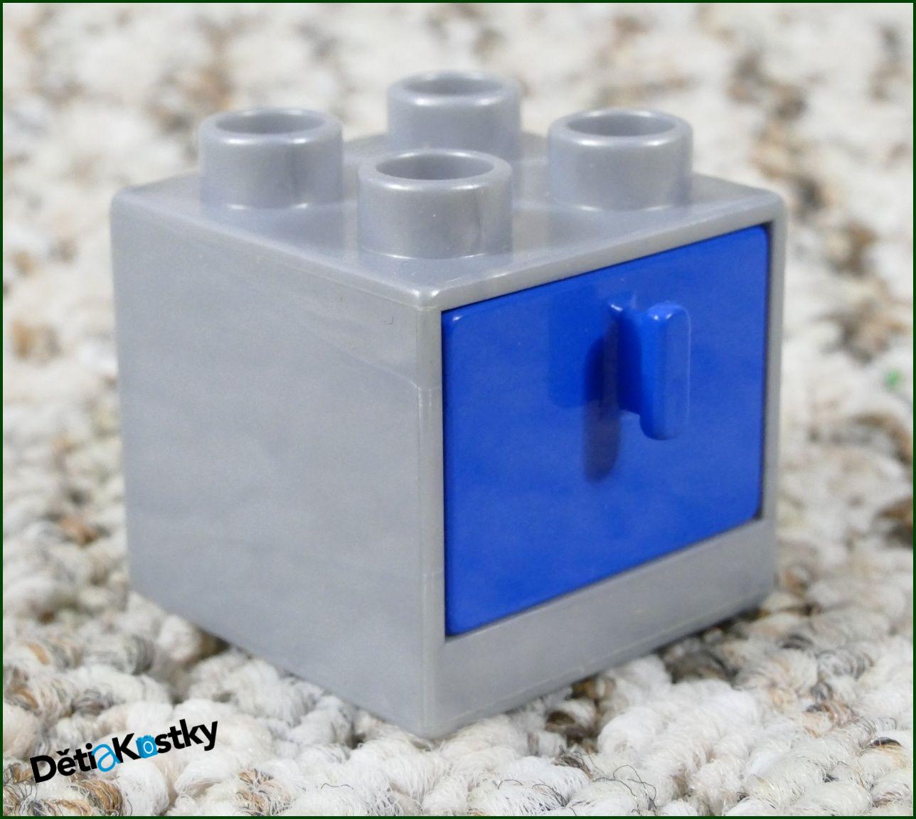 Lego® Duplo® Skříňka Malá Šedá/Modrý Šuplík