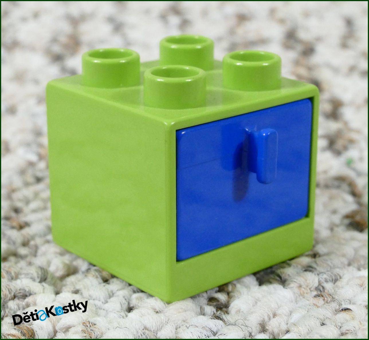 Lego® Duplo® Skříňka Malá Zelená/Modrý Šuplík