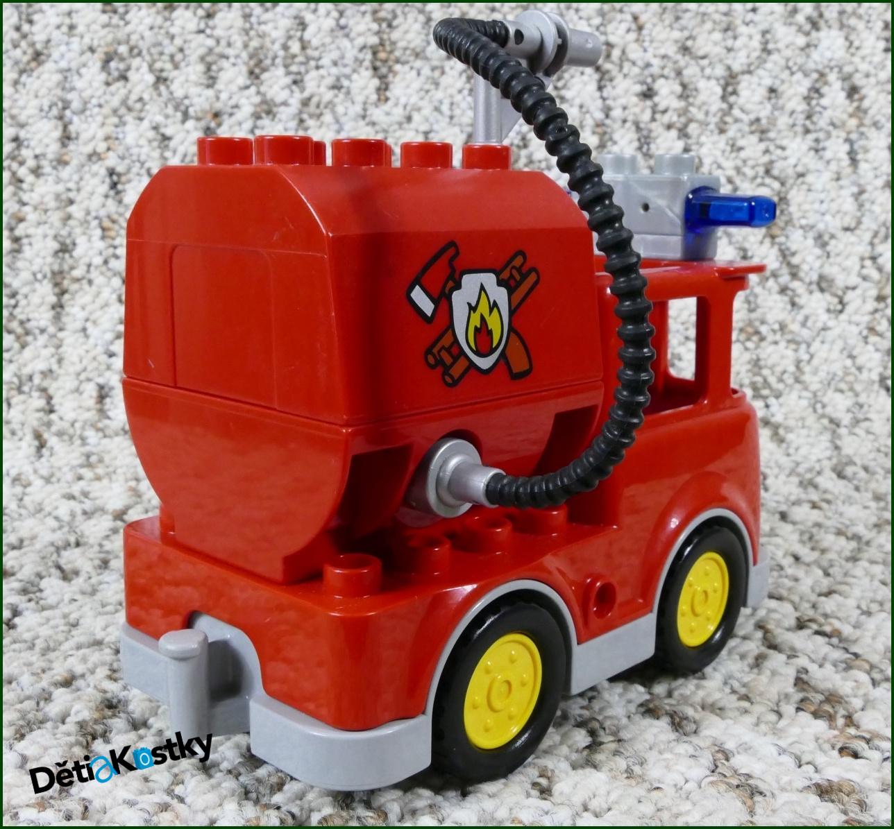 Lego® Duplo® Hasičské Auto s Cisternou a Majáčkem