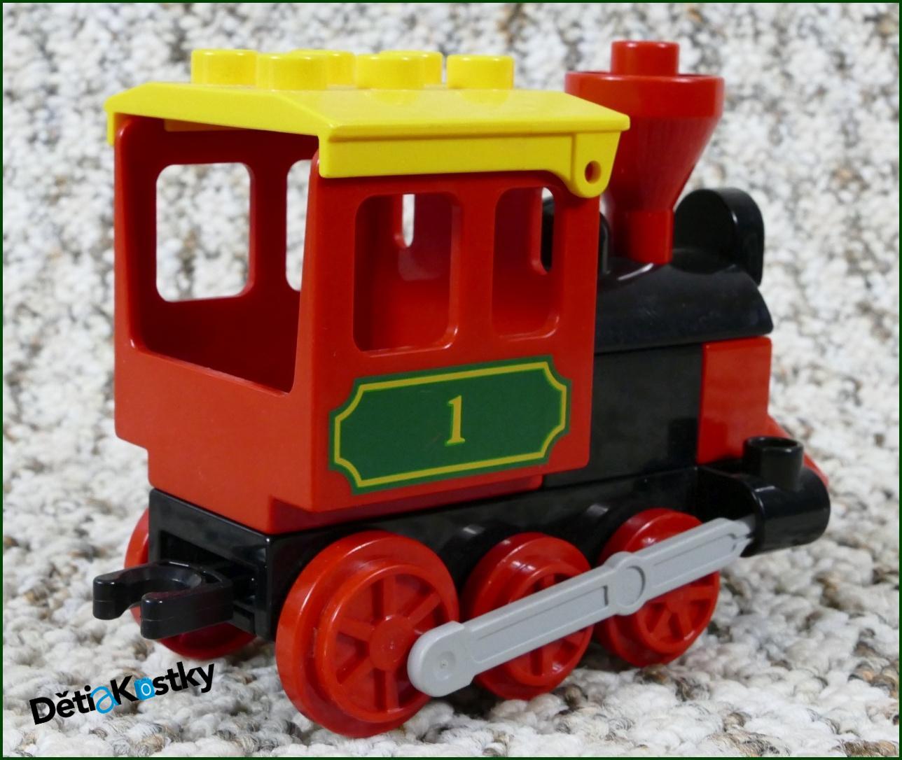 Lego® Duplo® Mašinka Parní Černá s Kabinkou