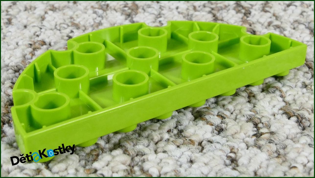 Lego® Duplo® Podložka/Destička 4x8 Půlkulatá Limetka