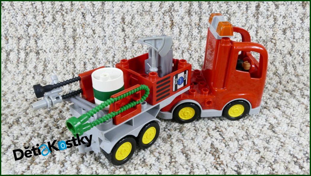Lego® Duplo® Hasičské Auto s Návěsem a Majáčkem