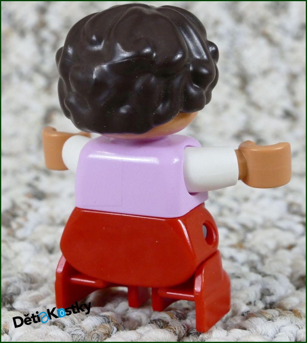 Lego® Duplo® Figurka Dítě v Růžovém - Hnědé Vlasy