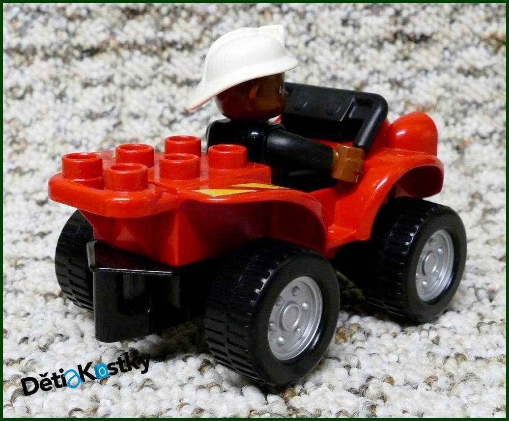 Lego® Duplo® Čtyřkolka s Černouškem Hasičem