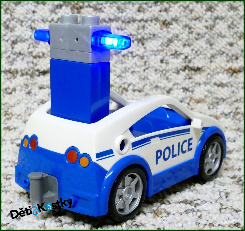 Lego® Duplo® Policie Auto s Blikajícím Majákem